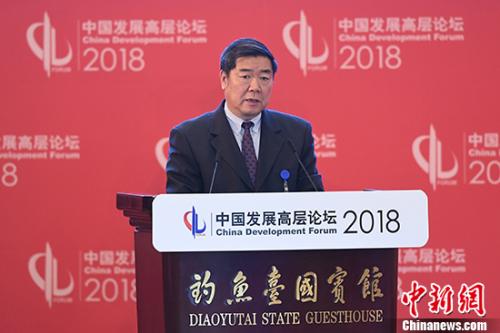 3月25日,，全國政協(xié)副主席,、國家發(fā)展和改革委員會(huì)主任何立峰在北京舉行的中國發(fā)展高層論壇上發(fā)言。 <a target='_blank' href='http://www.chinanews.com/'>中新社</a>記者 崔楠 攝