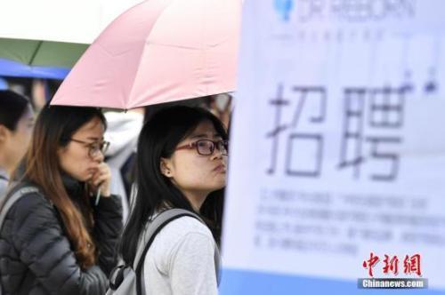 資料圖：廣州市2017屆高校畢業(yè)生春季首場大型供需見面會在華南農(nóng)業(yè)大學舉行,。<a target='_blank' href='http://www.chinanews.com/'>中新社</a>記者 陳驥旻 攝