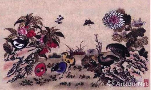 清代楊柳青年畫《安居樂(lè)業(yè)》