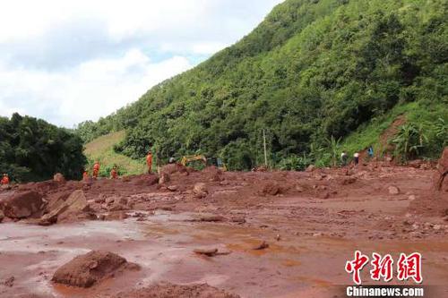 圖為災(zāi)害現(xiàn)場,。普洱消防提供