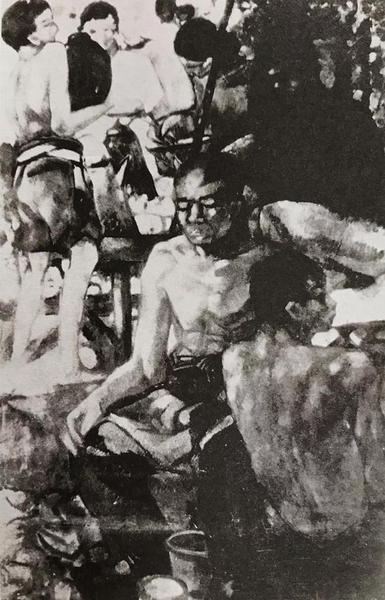 《民間》,，林風(fēng)眠,，油畫，1927年