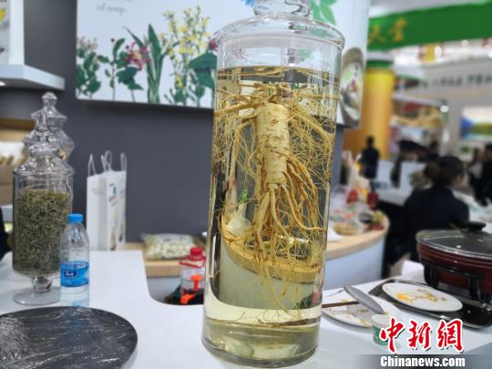 圖為中國(guó)(甘肅)中醫(yī)藥產(chǎn)業(yè)博覽會(huì)上展出的中藥材,。　李亞龍 攝
