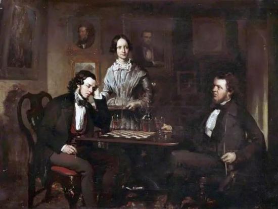 Chess Players,， c.1840–c.1850
