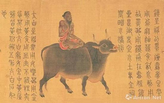 （傳）張僧繇,，《五星二十八宿神形圖》卷,，局部，絹本設(shè)色,，27.5×489.7 厘米
