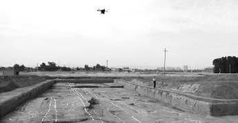     無人機(jī)航拍二里頭遺址五號宮殿基址,。