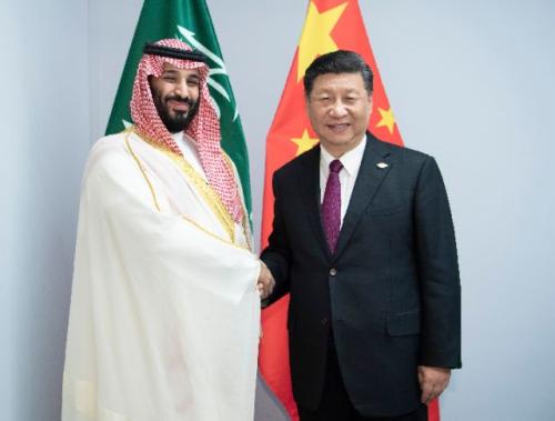 ——會見沙特阿拉伯王儲穆罕默德,，強調中方始終從戰(zhàn)略高度和長遠角度看待中沙關系。