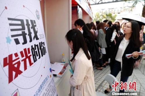 招聘會(huì)資料圖,。湯彥俊 攝