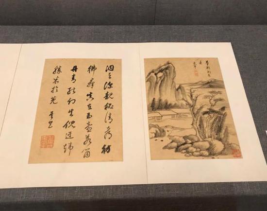 董其昌《書畫》冊,，上海博物館藏