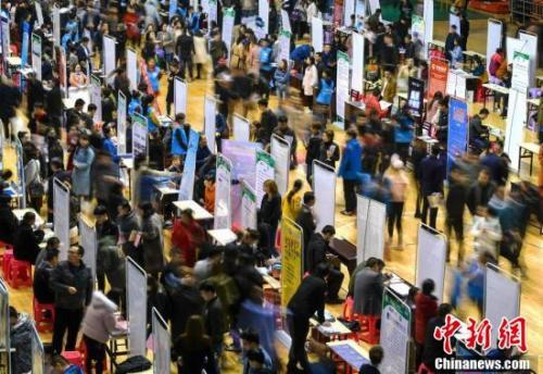 資料圖：民營企業(yè)走進(jìn)高校尋英才。<a target='_blank' href='http://www.chinanews.com/'>中新社</a>記者 劉新 攝