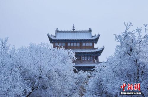 資料圖：小寒時(shí)節(jié)，甘肅嘉峪關(guān)市迎來了一場大雪,。師永紅 攝