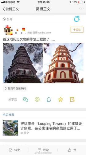 廣東雙塔修繕被吐槽 公園:這是復(fù)原 專(zhuān)家把過(guò)關(guān)