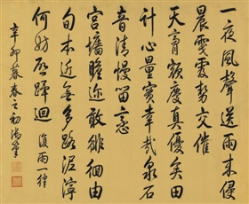 行書《喜雨帖》,，成交價1000.5萬元