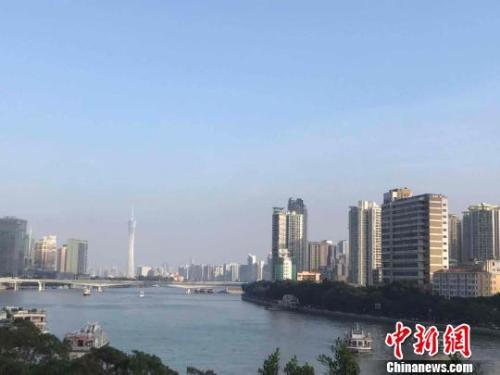 資料圖：廣州市珠江沿岸,。許青青 攝