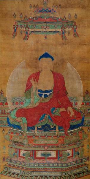 釋迦牟尼佛，明代,，絹本