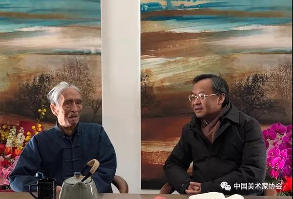 中國文聯(lián),、中國美協(xié)看望慰問劉勃舒先生