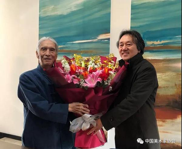 中國文聯(lián),、中國美協(xié)看望慰問劉勃舒先生