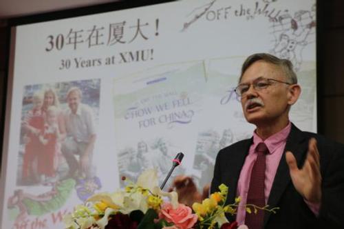 資料圖：廈門大學(xué)外籍教授潘維廉,。圖片來源：廈門大學(xué)新聞網(wǎng)