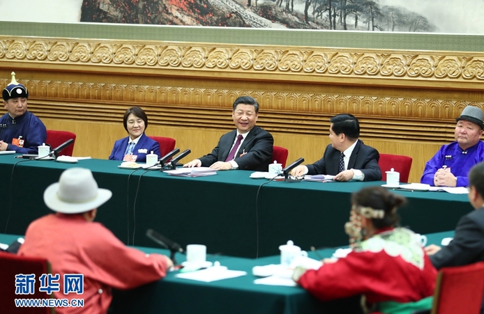 習(xí)近平到內(nèi)蒙古代表團參加審議