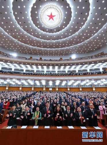 　　3月13日,，中國(guó)人民政治協(xié)商會(huì)議第十三屆全國(guó)委員會(huì)第二次會(huì)議在北京人民大會(huì)堂舉行閉幕會(huì),。新華社記者 姚大偉 攝
