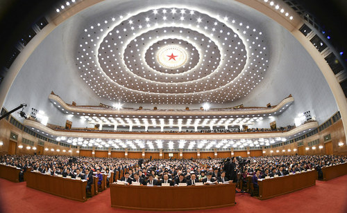 十三屆全國人大二次會議現(xiàn)場,。