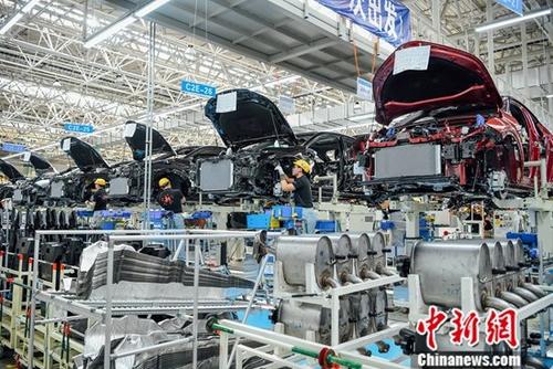 資料圖：汽車生產(chǎn)車間,。<a target='_blank' href='http://www.chinanews.com/'>中新社</a>記者 佟郁 攝