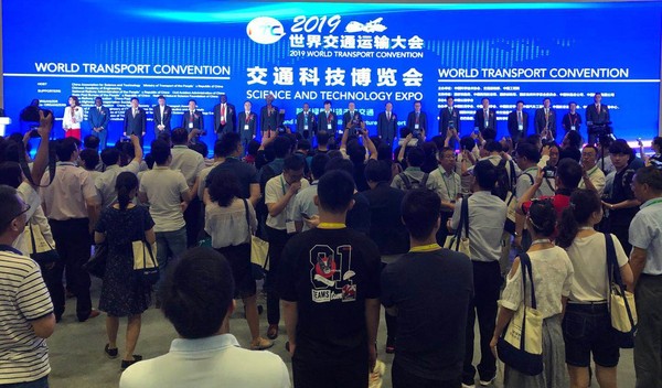 圖為：交通科技博覽會(huì)現(xiàn)場(chǎng),。