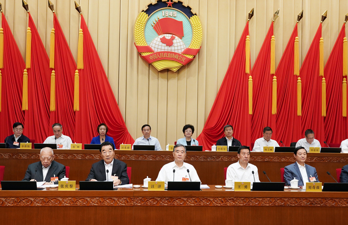 全國(guó)政協(xié)十三屆常委會(huì)第七次會(huì)議開幕 汪洋出席