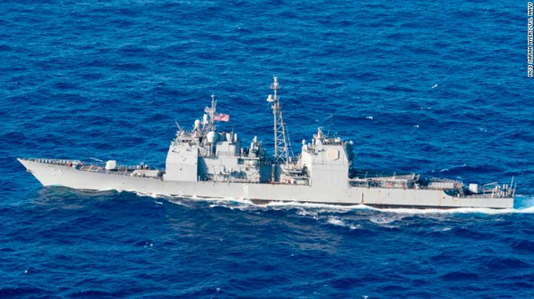 今年第六次,！美海軍第七艦隊巡洋艦又過臺灣海峽