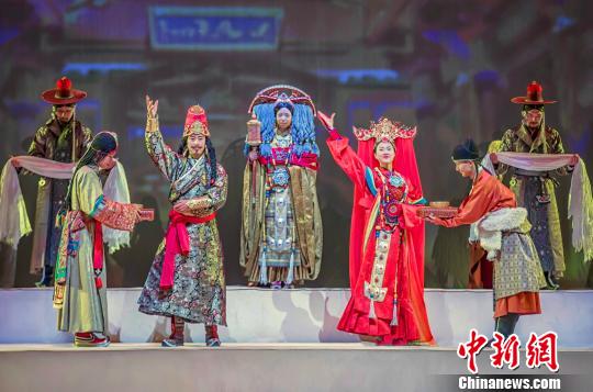 圖為《金城公主》劇照,?！督鸪枪鳌穭龉﹫D