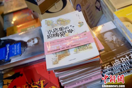 2019上海書(shū)展上海譯文出版社展臺(tái),。　王笈 攝