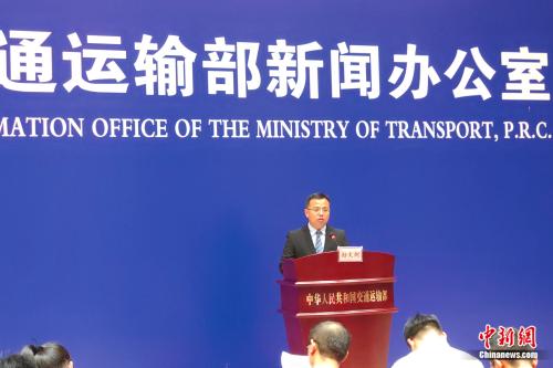 交通運(yùn)輸部發(fā)言人孫文劍,。張旭 攝