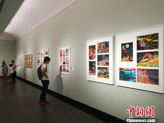 第十三屆全國美術(shù)作品展覽綜合畫種·動(dòng)漫作品展在廣州開幕 郭軍 攝