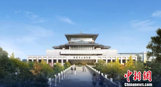 陜西考古博物館效果圖,。　陜西省考古研究院 攝