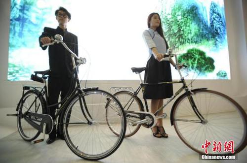 國產(chǎn)“飛鴿1950”自行車。<a target='_blank' href='http://www.chinanews.com/'>中新社</a>發(fā) 佟郁 攝