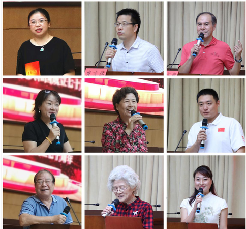 參與拍攝短片的盟員們積極發(fā)言。 民朝 攝影