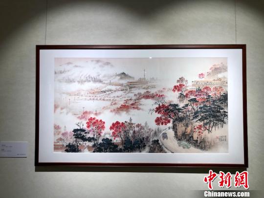 藝術館中,，有錢松喦家屬授權復制的作品100多幅?！O權 攝