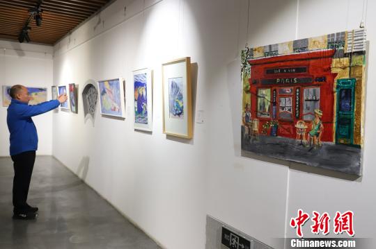 圖為展覽活動現(xiàn)場,。　瞿宏倫 攝