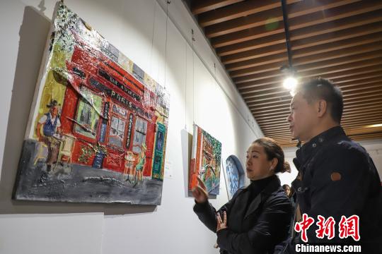 圖為展覽活動現(xiàn)場,?！■暮陚?攝