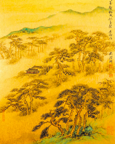 萬壑松風紅玉簪