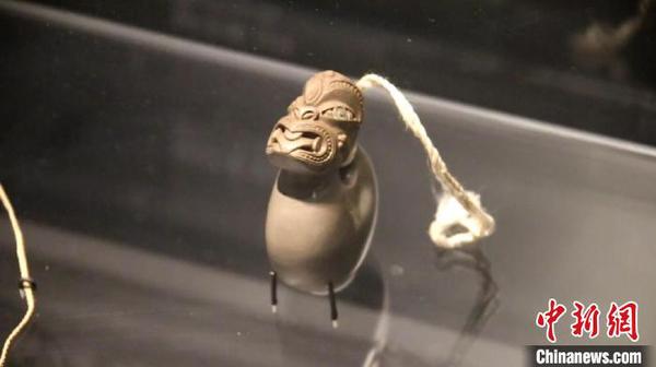 “TukuIho生生不息”毛利文化展展出的雕刻品,。　金楊 攝