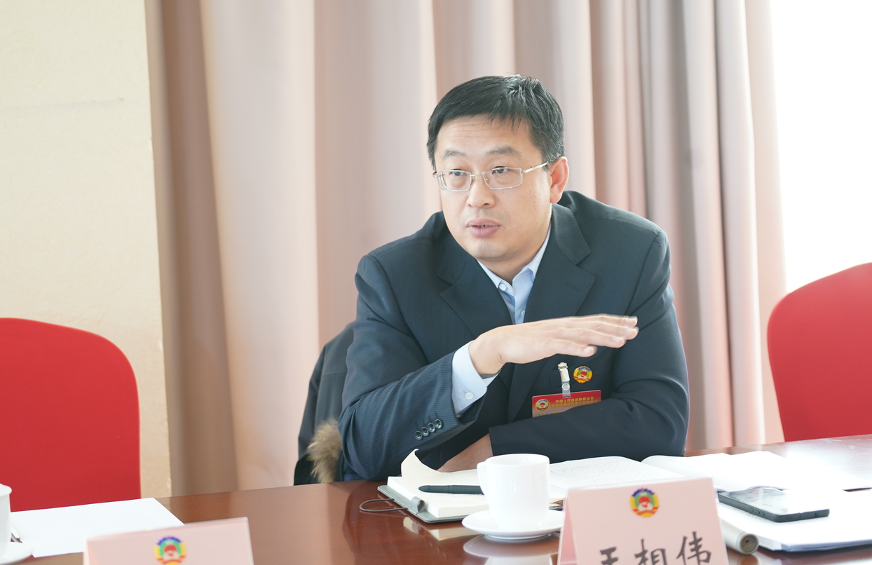 海淀區(qū)政協(xié)委員，人民政協(xié)報(bào)社黨組書(shū)記,、社長(zhǎng)王相偉在分組討論現(xiàn)場(chǎng)發(fā)言