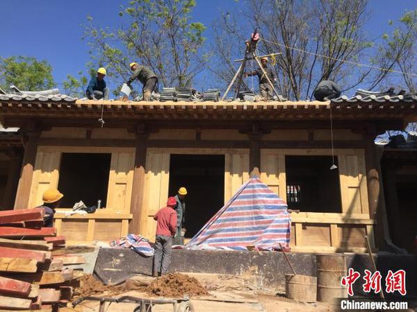 狄仁杰文化公園內(nèi)狄梁公祠、狄公故居兩處建筑群均還原唐朝風(fēng)格,?！「呷鸱?攝