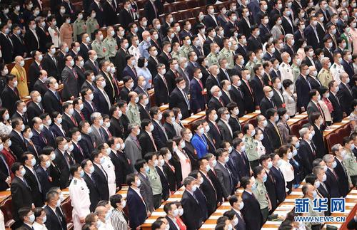 5月21日,，中國人民政治協(xié)商會議第十三屆全國委員會第三次會議在北京人民大會堂開幕,。 新華社記者 丁林 攝