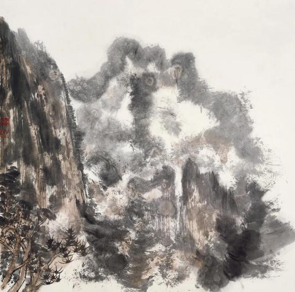 陳風(fēng)新  寫(xiě)生之一  紙本設(shè)色  69×69cm