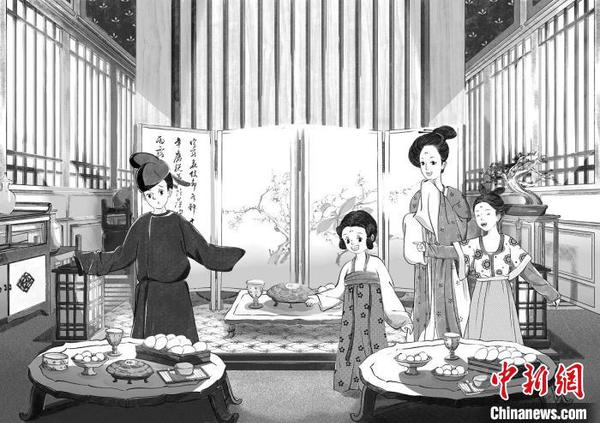 《大唐長(zhǎng)安城》內(nèi)頁(yè)插圖。愛心樹童書供圖