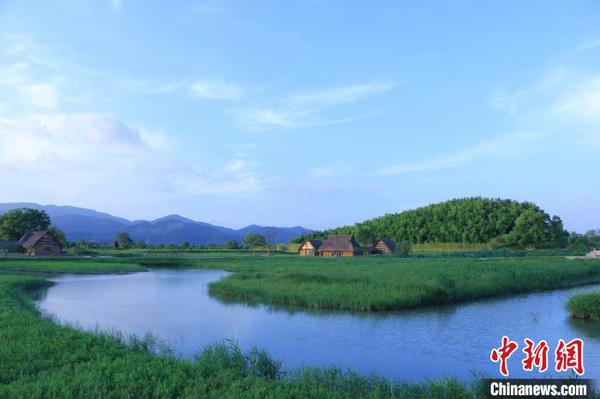 良渚古城遺址公園春景 良管委供圖 攝