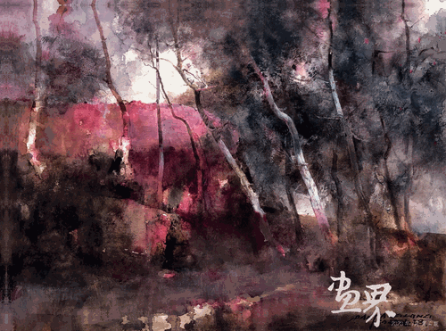 鄉(xiāng)村系列之八（水彩）--潘江龍