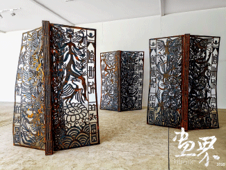 史-書（鋼鐵鏤空-雕塑-裝置）200×150cm-2018年-任戎