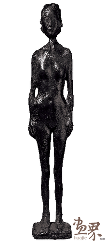 雙臂垂在兩側(cè)的裸女（雕塑）103×20×16cm--2019年-熊秉明（陸丙安捐贈(zèng)）