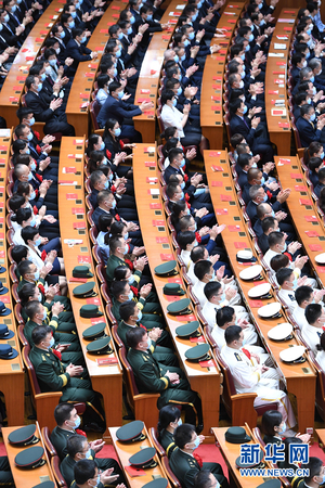9月8日上午，全國抗擊新冠肺炎疫情表彰大會在北京人民大會堂隆重舉行,。 新華社記者 張領(lǐng) 攝